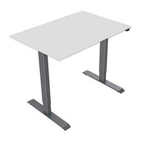Arbeitstisch, 75x159cm, Reichweite 500 mm, grau, 70 kg Gewicht, ergo